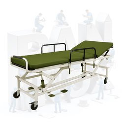 Каталка с механизмом подъема ложа с гидравлическим приводом П-КБ82Г