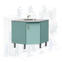 Тумба медицинская УГЛОВАЯ ПЛ-Т05У