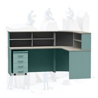 Пост медсестры угловой радиусный ПМ-ПМ4