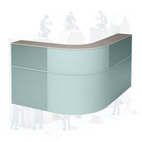 Пост медсестры угловой радиусный ПМ-ПМ4