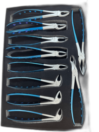 Набор стоматологических щипцов для экстракции  зубов и корней   зубов