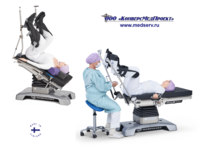 Опоры для ног с пневмоприводом типа "стремя", "сапожки", "башмаки" для операционного стола для урологии / проктологии